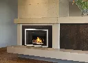 Murano Glass, Fluted Black Liner, Reflective Glass Panel, Edgemont Door Kit in Brushed Nickel Plated and Black Backing Plate-b.webp