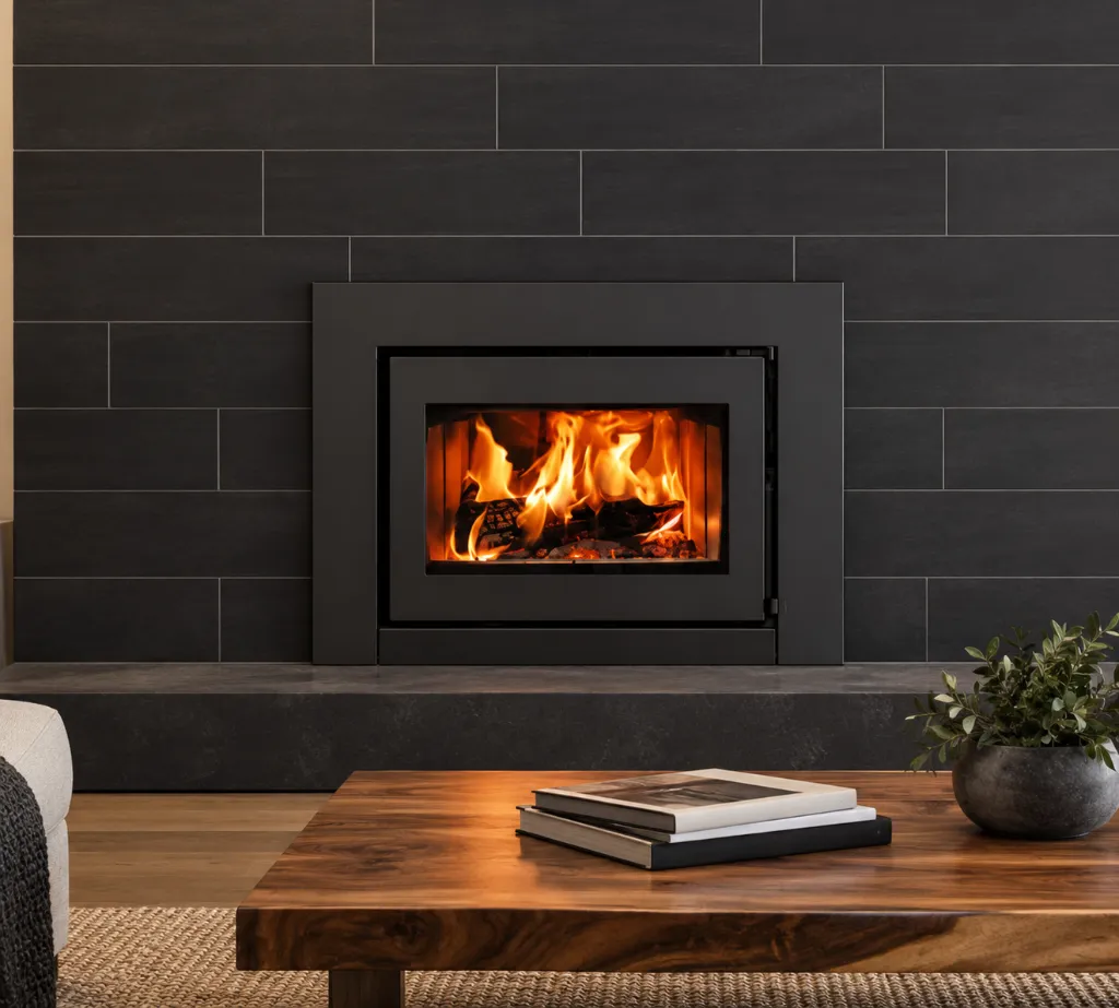 Modern Fireplace with Cozy Coffee Table.webp