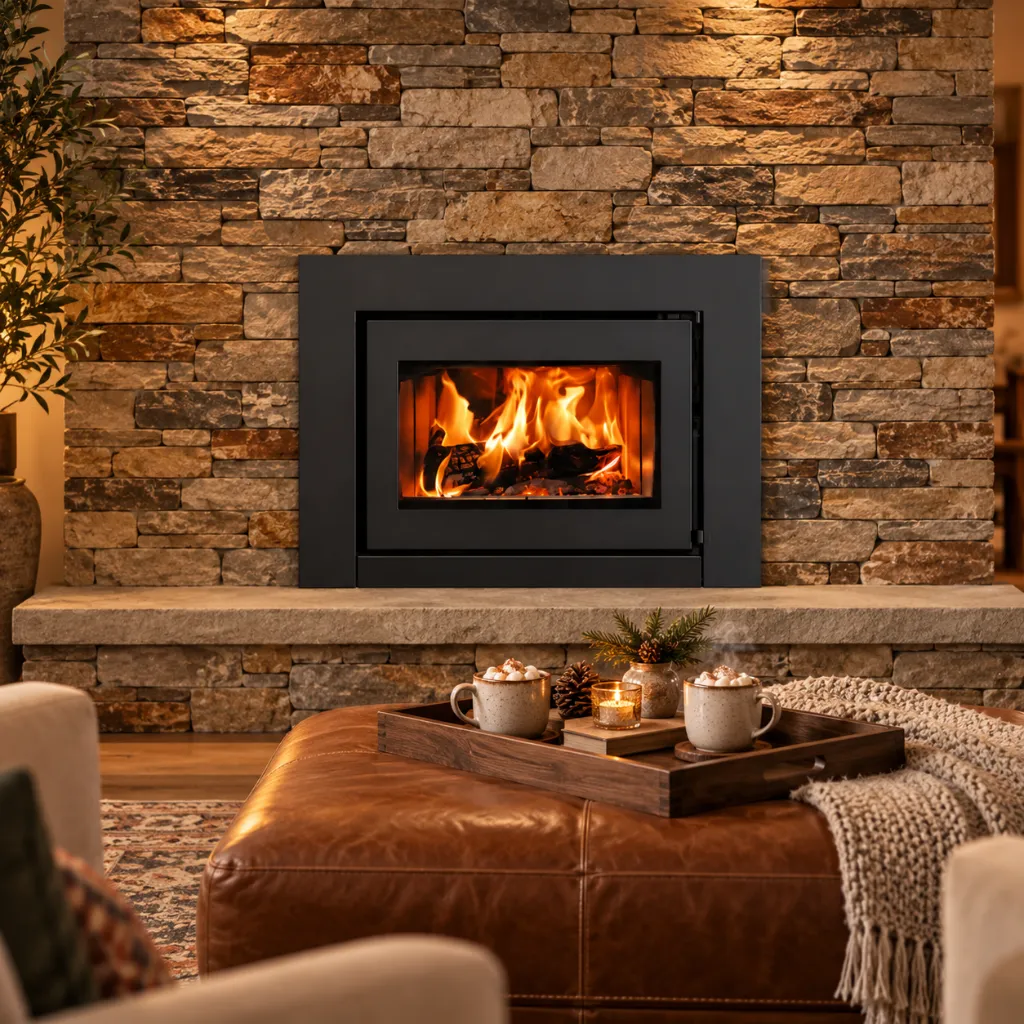 Cozy Stone Fireplace Living Room.webp