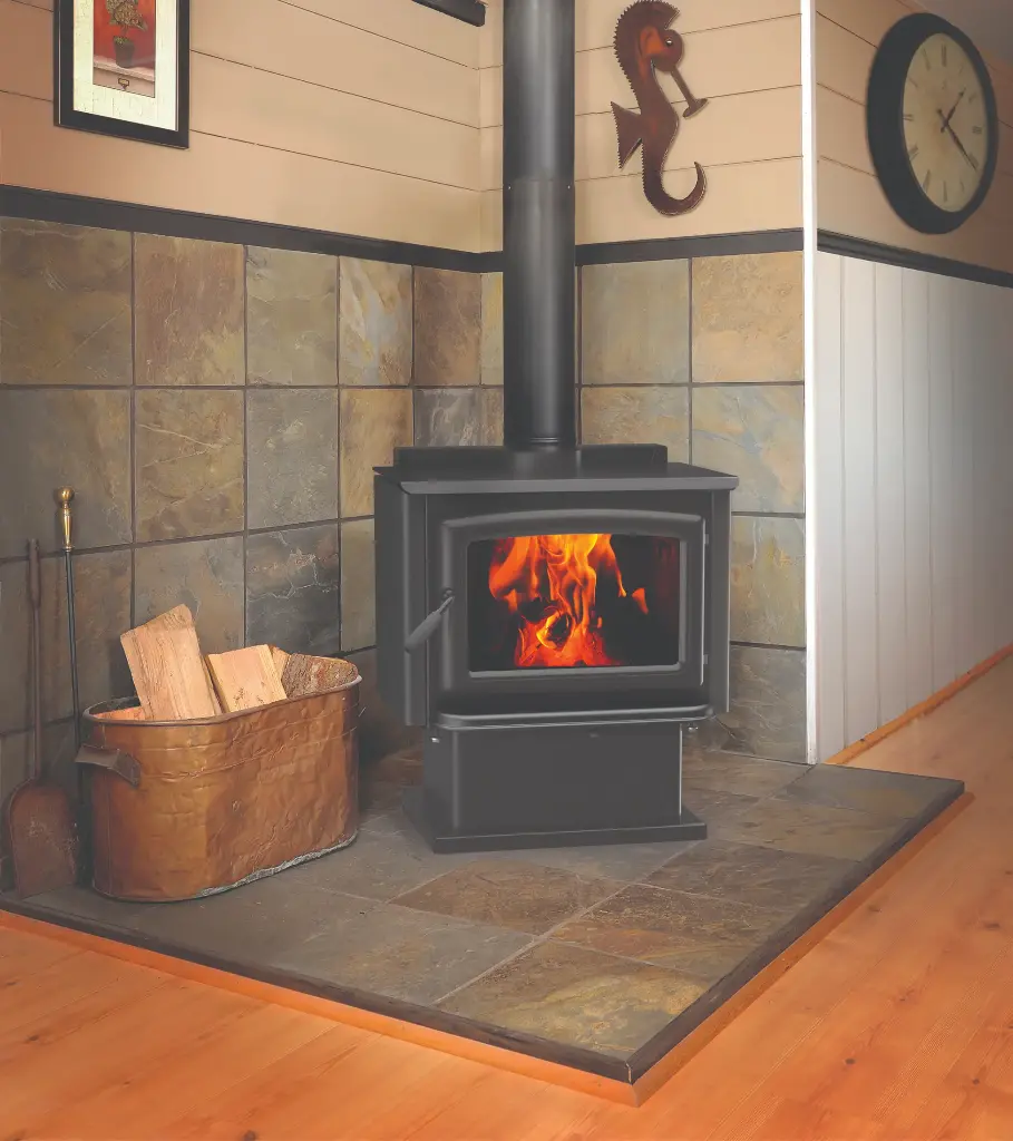 Pacific Energy Vista LE (Painted Black Pedestal, Door Black, Pedestal, N/A)