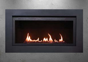 Sierra Langley Linear Fireplace -showroom display